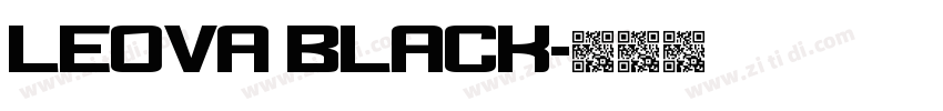 Leova Black字体转换 Leova Black字体转换